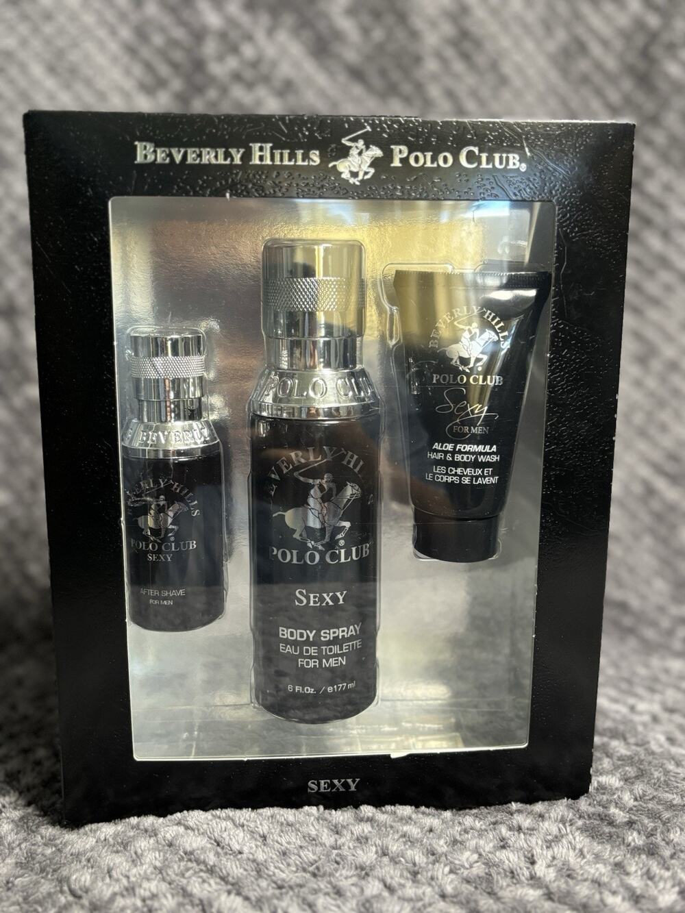 Beverly Hills Polo Club Gift Sexy Gift Set Body Spray After Shave Body Wash